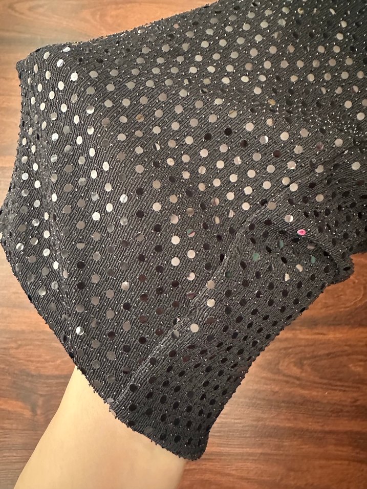 Siyah Nakışlı Midi Pantolon - Görsel 4