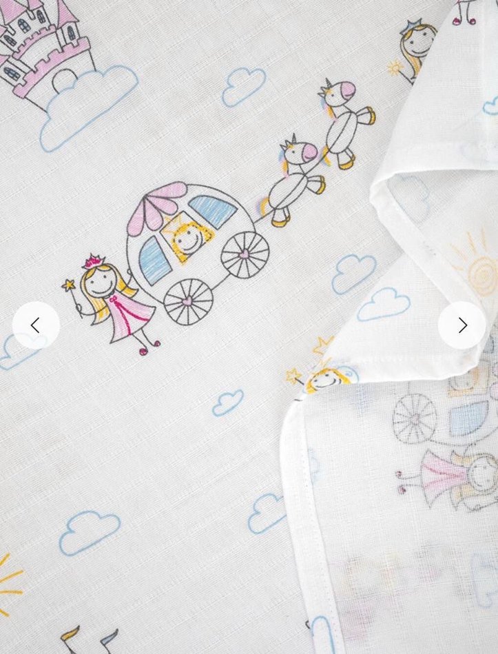 Müslin Pamuklu Baskılı Çocuk Battaniyesi - Görsel 2