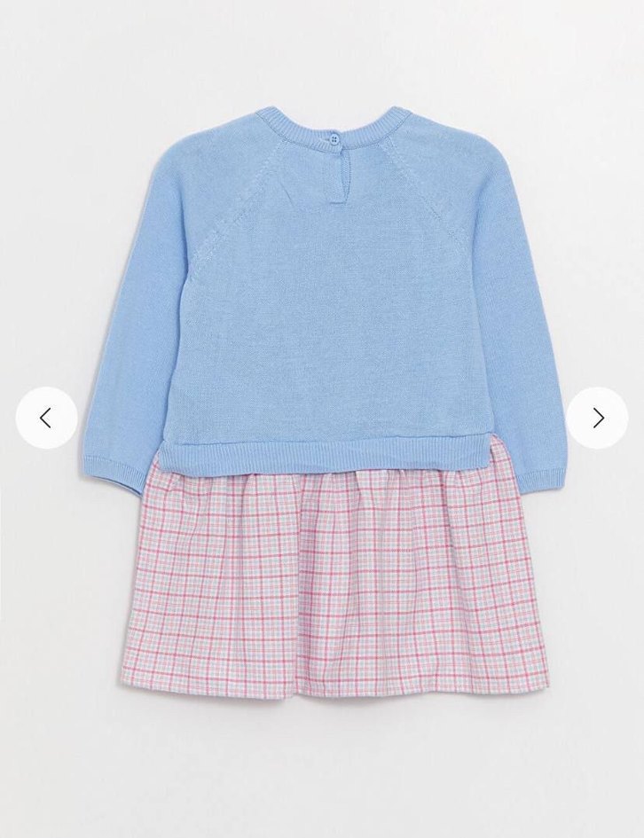 Ekose Desenli Elbise - Görsel 3