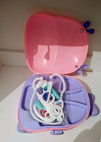 Renkli Pembe Doktor Seti Çantası - Görsel 5
