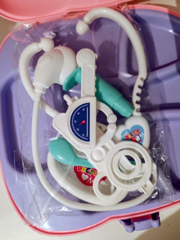 Renkli Pembe Doktor Seti Çantası - Görsel 4