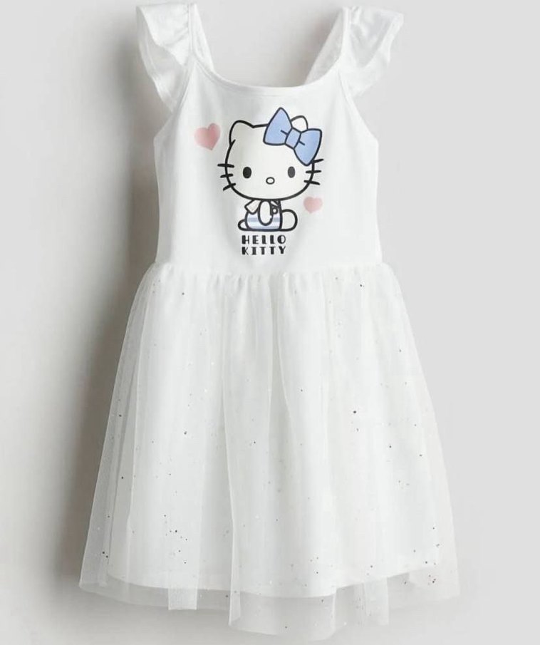 Hello Kity Baskılı Elbise - Görsel 2
