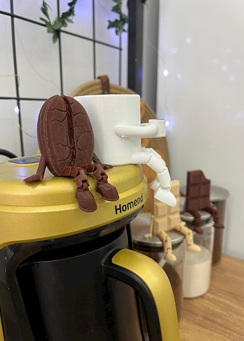 Kahve köşesi 4lü dekorasyon seti - Görsel 7