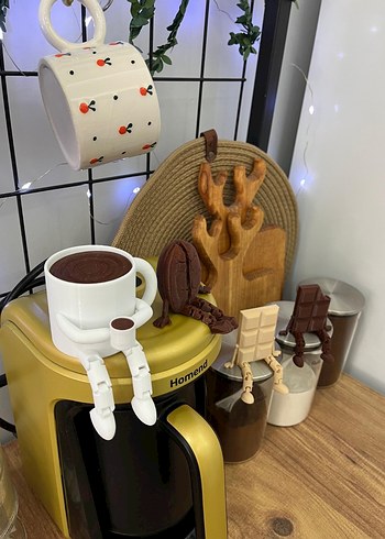 Kahve köşesi 4lü dekorasyon seti - Görsel 3