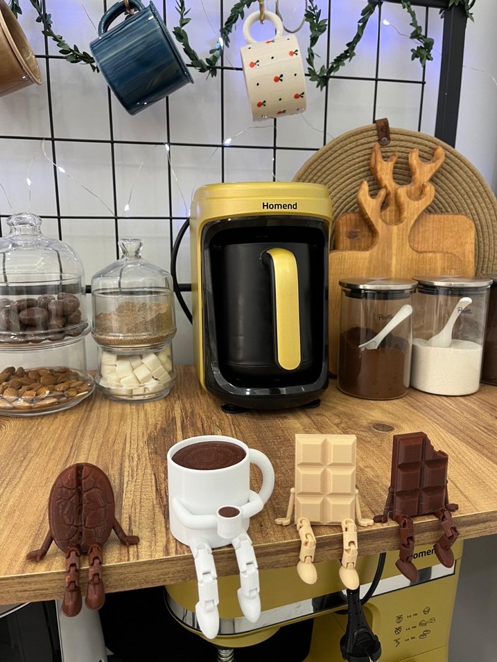 Kahve köşesi 4lü dekorasyon seti - Görsel 2