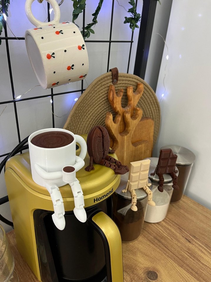 Kahve köşesi 4lü dekorasyon seti - Görsel 3