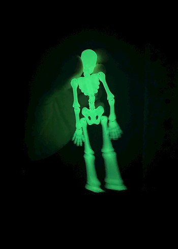 Karanlıkta Parlayan Yeşil İskelet Figür - Görsel 2