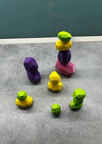 Montessori Eğitici Denge Taşları - Görsel 3