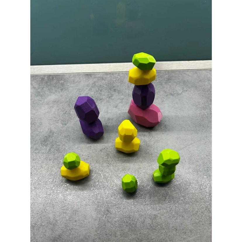 Montessori Eğitici Denge Taşları - Görsel 3