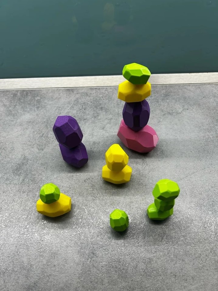 Montessori Eğitici Denge Taşları - Görsel 2