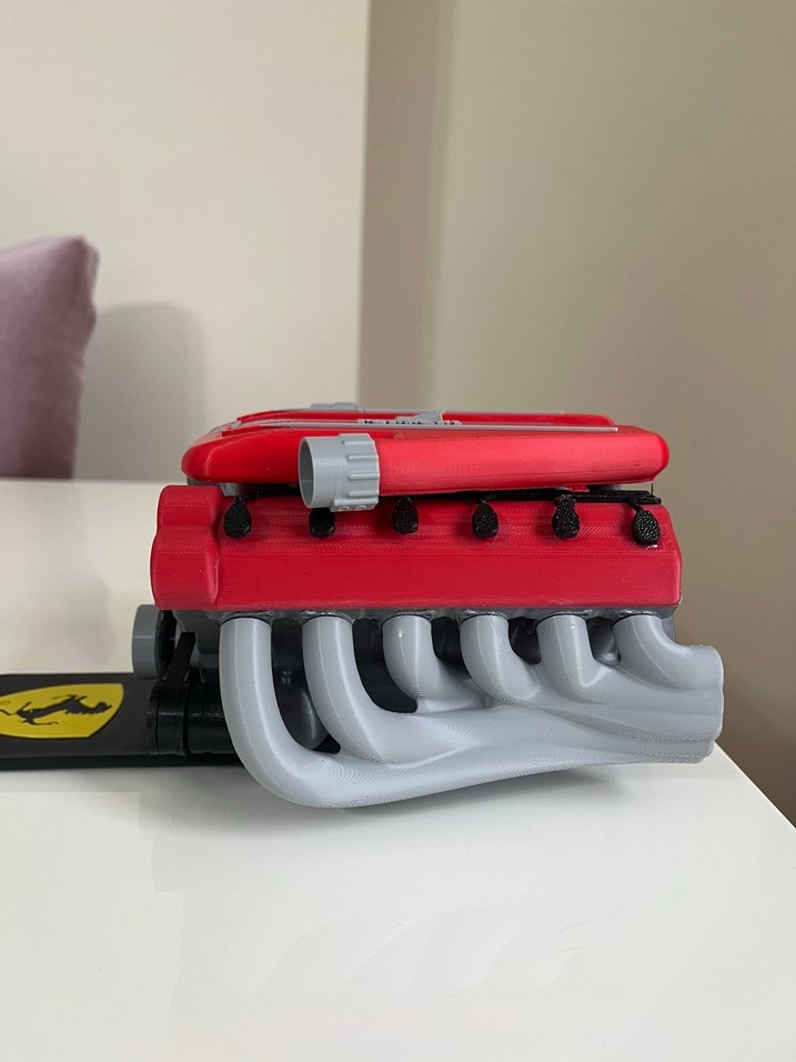 Ferrari V12 Motoru Model Maket - Görsel 5