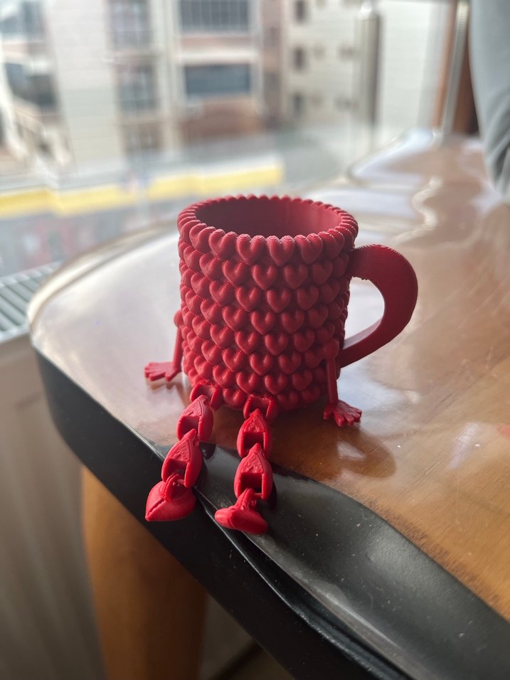 Kırmızı Kalp Detaylı Dekorasyon - Görsel 2