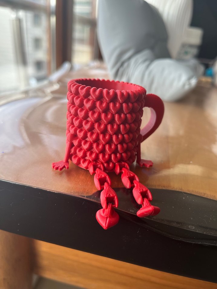 Kırmızı Kalp Detaylı Dekorasyon - Görsel 3