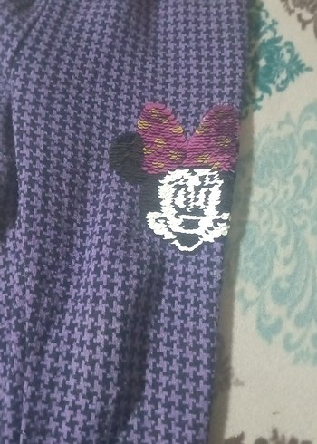 Kadın Mor Örgü Rahat Pantolon - Görsel 2