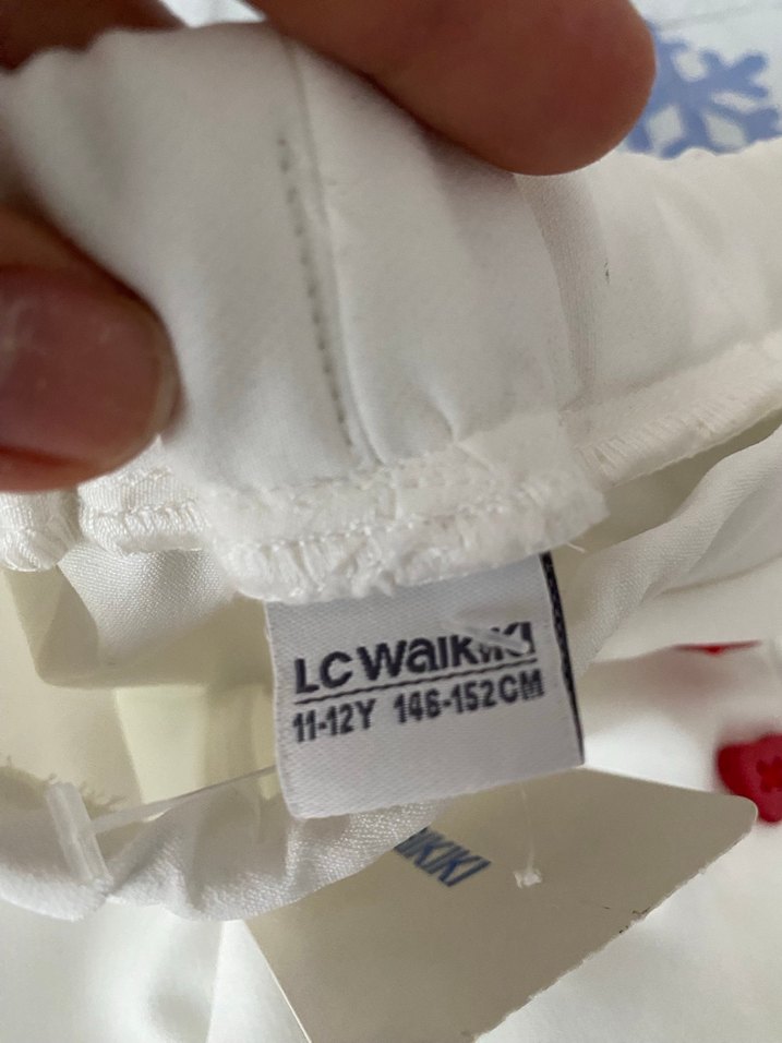 Beyaz kız çocuk Şort - Görsel 3