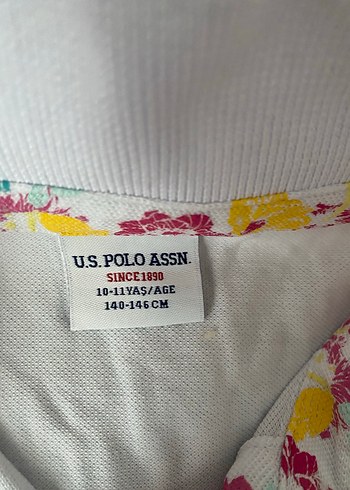 Kızlar için Beyaz Düğmeli Polo Tişört - Görsel 4