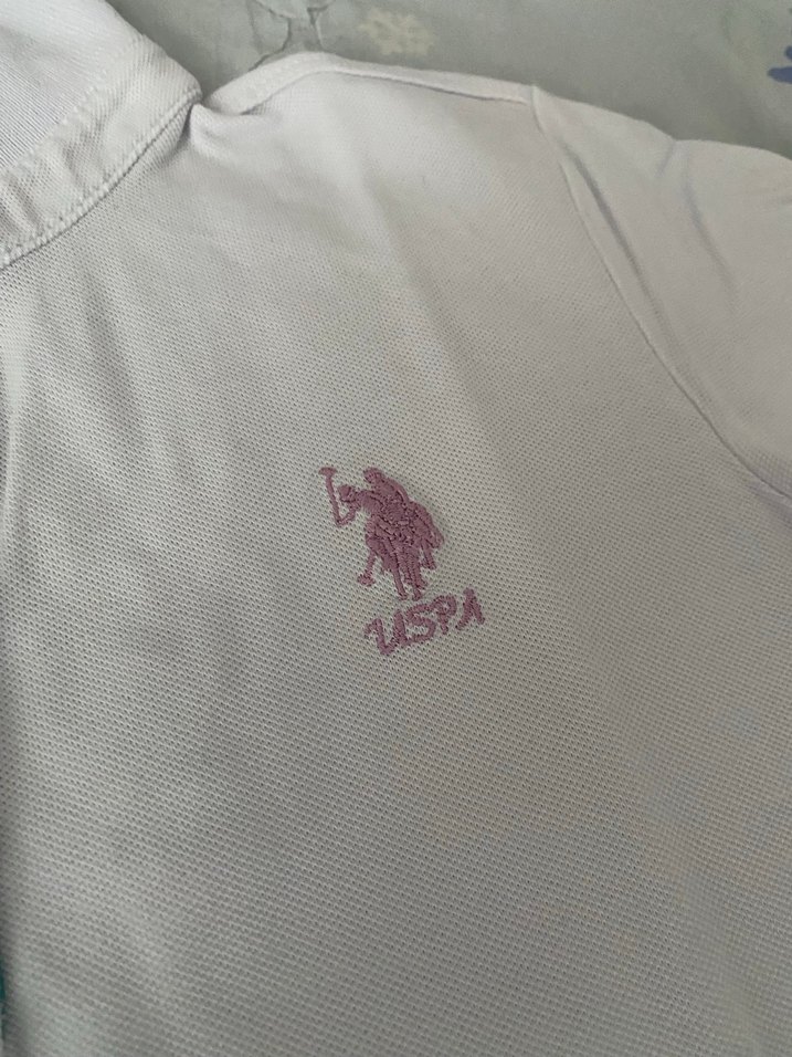 Kızlar için Beyaz Düğmeli Polo Tişört - Görsel 2