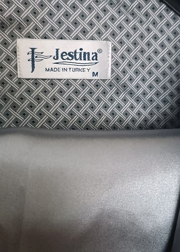 çeyizlik gri erkek Saten pijama takim - Görsel 4