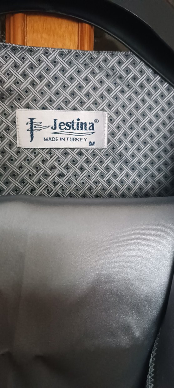 çeyizlik gri erkek Saten pijama takim - Görsel 4