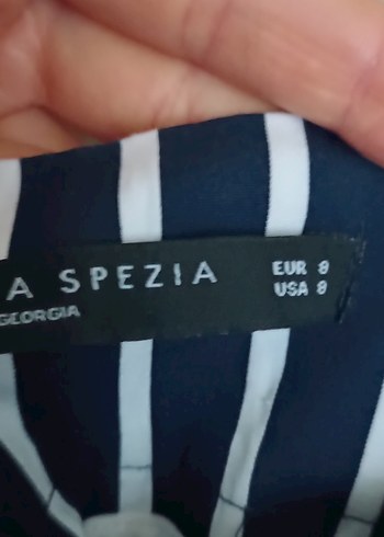 Lacivert Çizgili Kadın Uzun Pantolon - Görsel 2