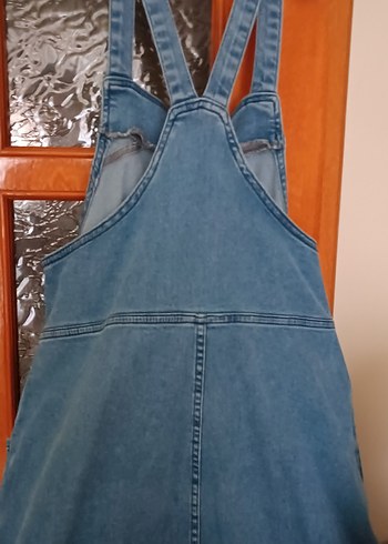 Fermuarlı Mavi Kot elbise - Görsel 3