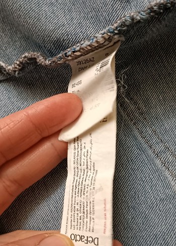 Fermuarlı Mavi Kot elbise - Görsel 4