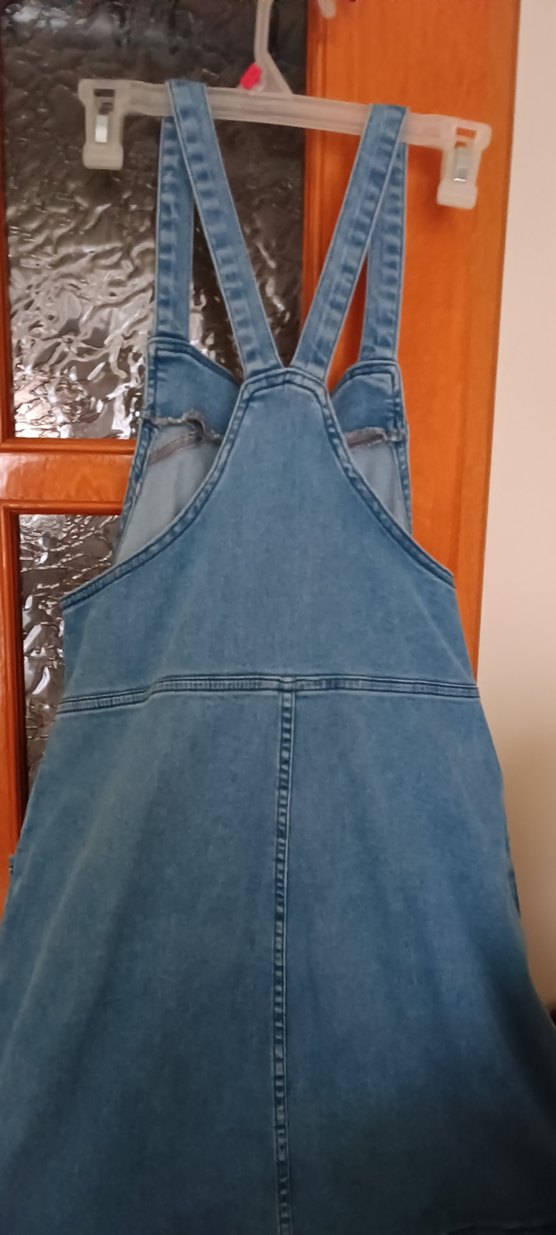 Fermuarlı Mavi Kot elbise - Görsel 3