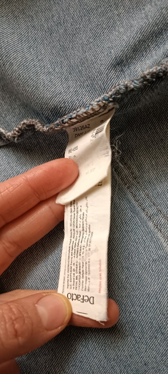 Fermuarlı Mavi Kot elbise - Görsel 4