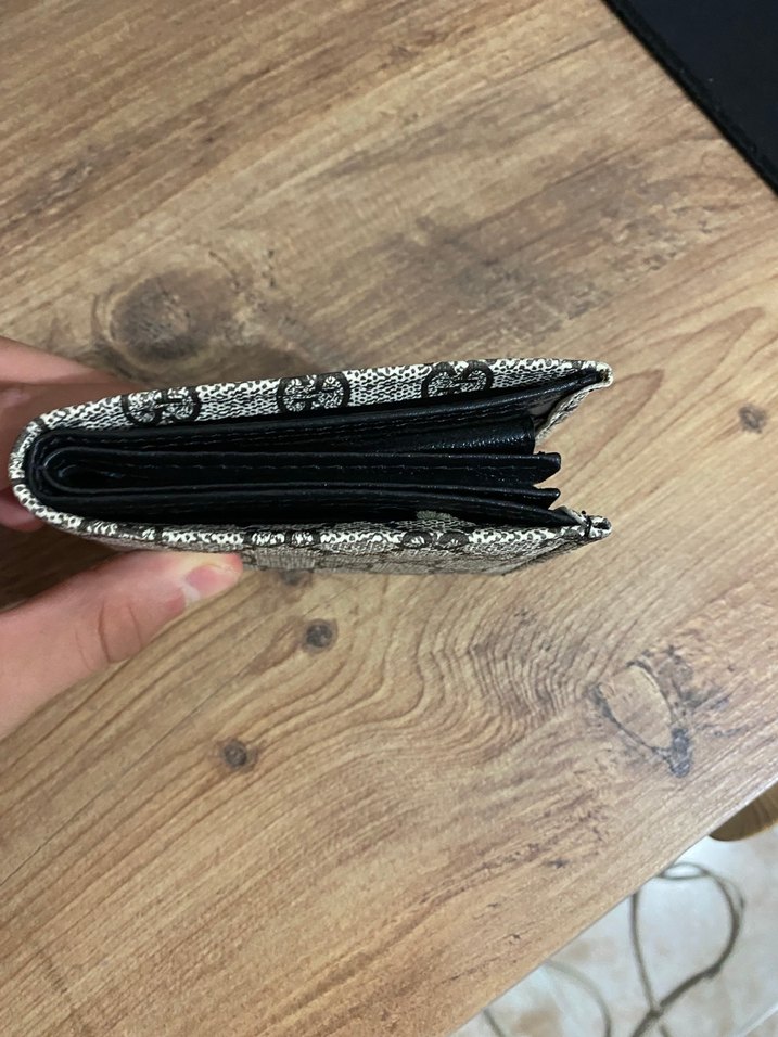 Yılan Desenli Gri GUCCI Erkek Cüzdan - Görsel 5