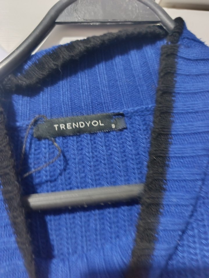 Renkli Çizgili Boğazlı Triko Kadın Kazak - Görsel 3