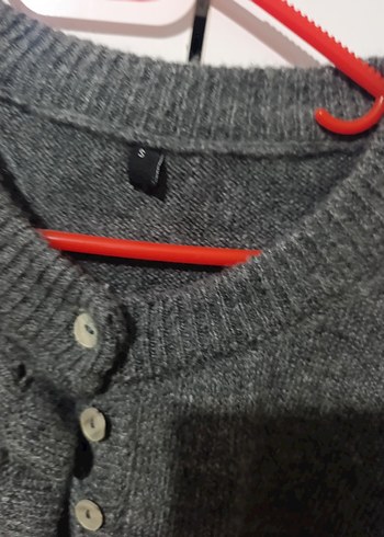 Gri Kadın Triko Hırka - Görsel 4