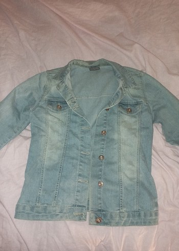 Mavi Düğmeli Kadın Denim Ceket - Görsel 2