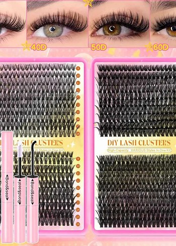 800 Adet Doğal Görünümlü İpek Kirpik Seti - Görsel 2