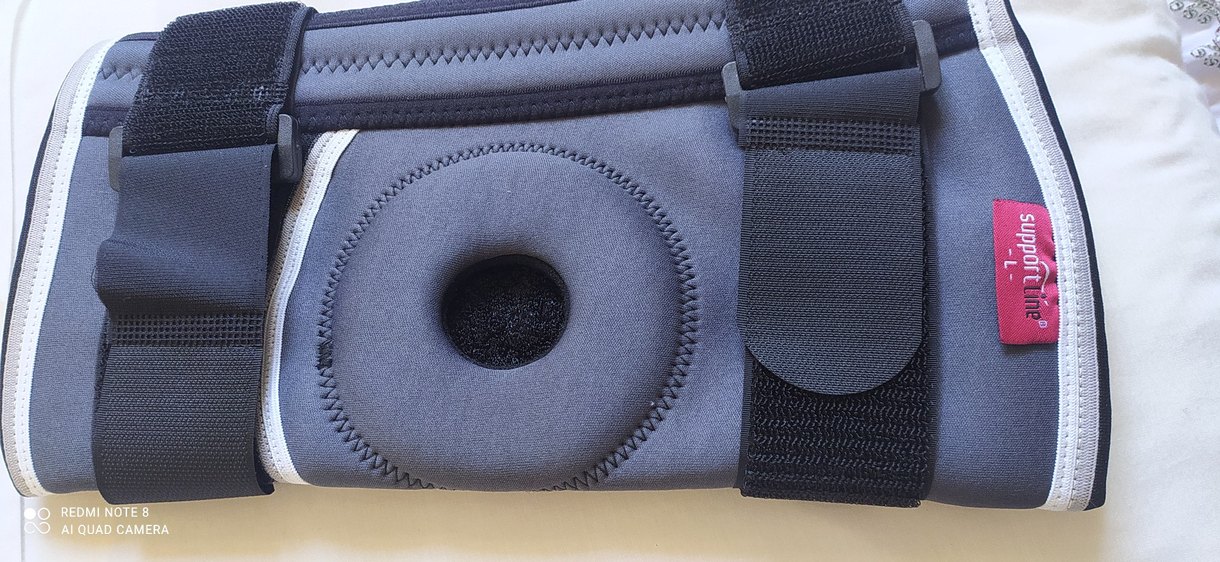 Gri dizlik Velcro Bantlı. eczane ürünüdür. - Görsel 2