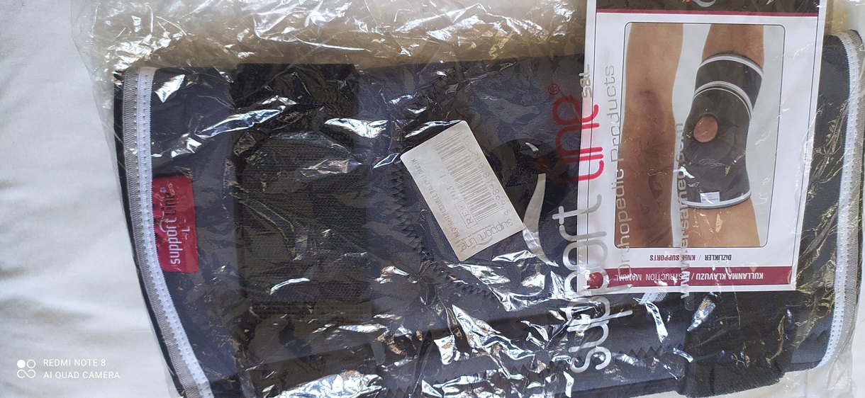 Gri dizlik Velcro Bantlı. eczane ürünüdür. - Görsel 3