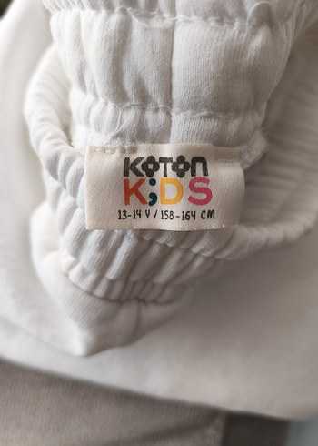 Düğmeli Beyaz Kadın Keten Eşofman Altı - Görsel 6