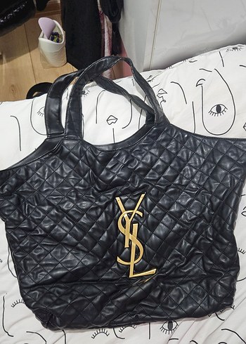 Siyah Deri YSL Kadın Çanta - Görsel 4