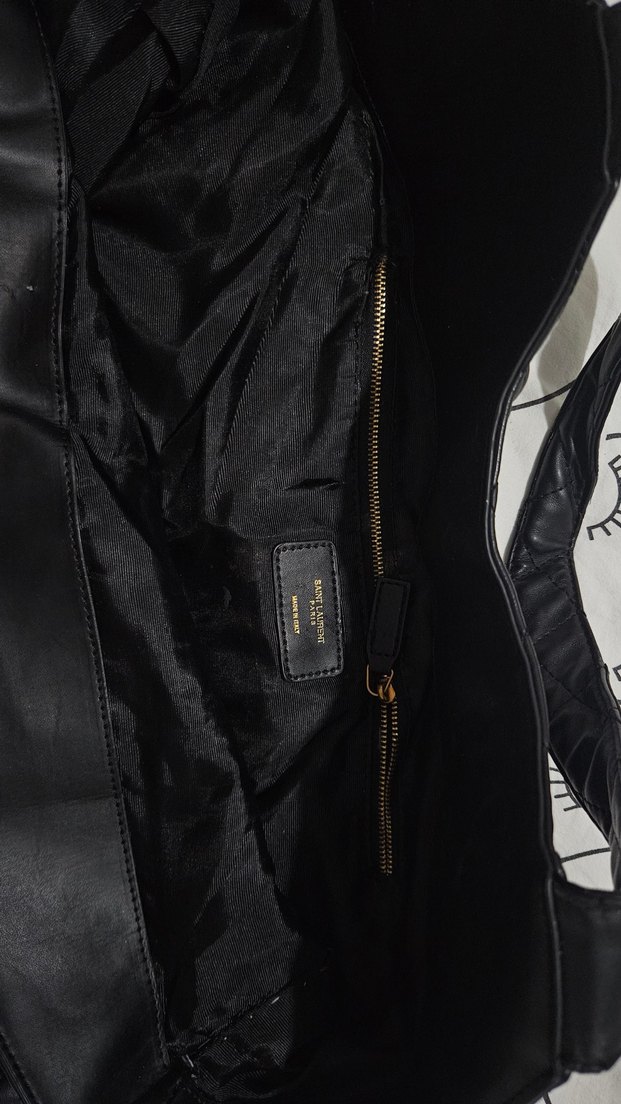 Siyah Deri YSL Kadın Çanta - Görsel 3