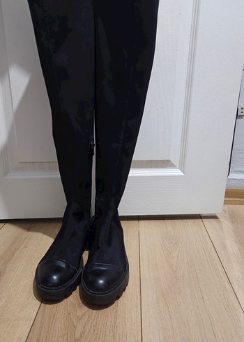 Zara Siyah Dizüstü Çizme - Görsel 2