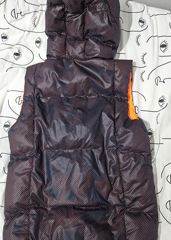 Nebbati Erkek Çocuk Siyah Kapüşonlu Şişme Yelek. - Görsel 2