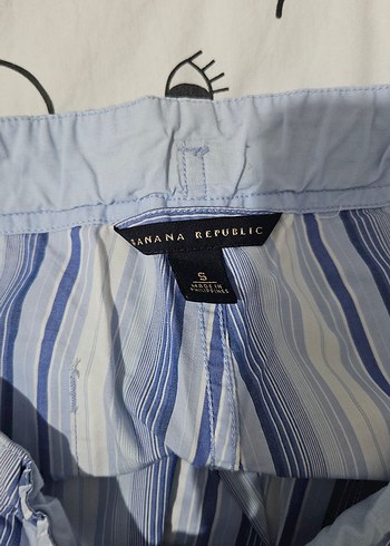 Banana Republic Mavi Çizgili Kadın Pantolon - Görsel 3