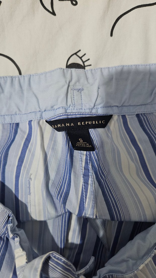 Banana Republic Mavi Çizgili Kadın Pantolon - Görsel 3