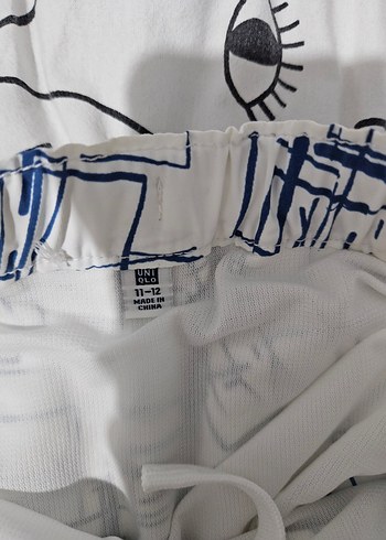 Beyaz Desenli Erkek Çocuk Deniz Şortu - Görsel 3