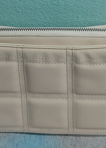 Bordo Deri Zımbalı Kadın Portföy Çanta - Görsel 3