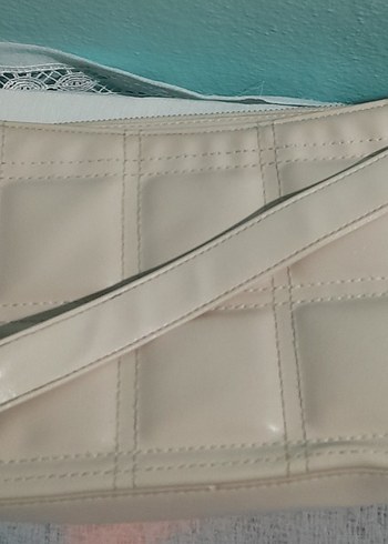 Bordo Deri Zımbalı Kadın Portföy Çanta - Görsel 4