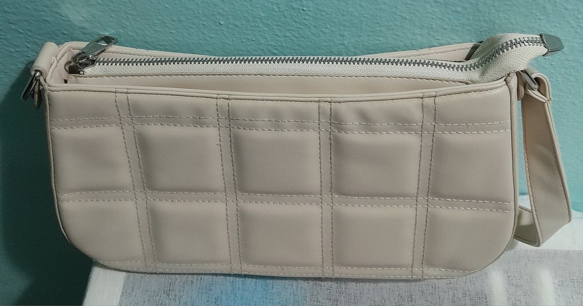 Bordo Deri Zımbalı Kadın Portföy Çanta - Görsel 3