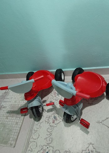 2 ADET Kırmızı ve Gri Üç Tekerlekli Bisiklet - Görsel 3