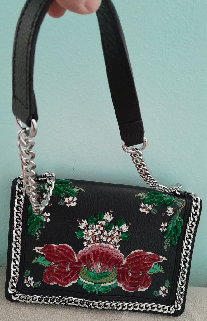 İşlemeli Zincir Detaylı Bohem Kadın Çanta - Görsel 2