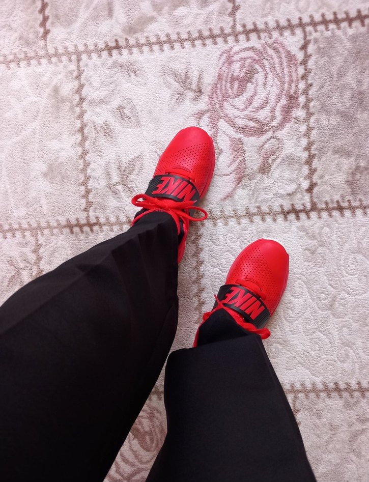 Nike Team Hustle D8(GS) Kırmızı Ayakkabı - Görsel 4