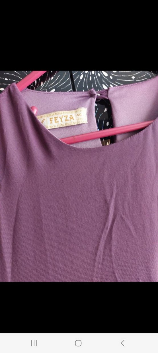 Mor Piliseli Uzun Elbise - Görsel 4